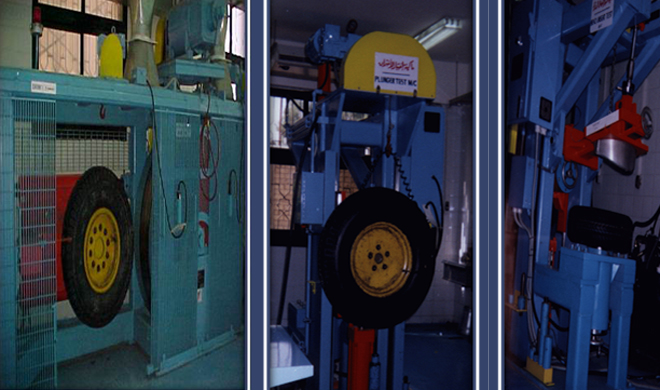 معمل إختبارات ( الإطارات والجنوت )